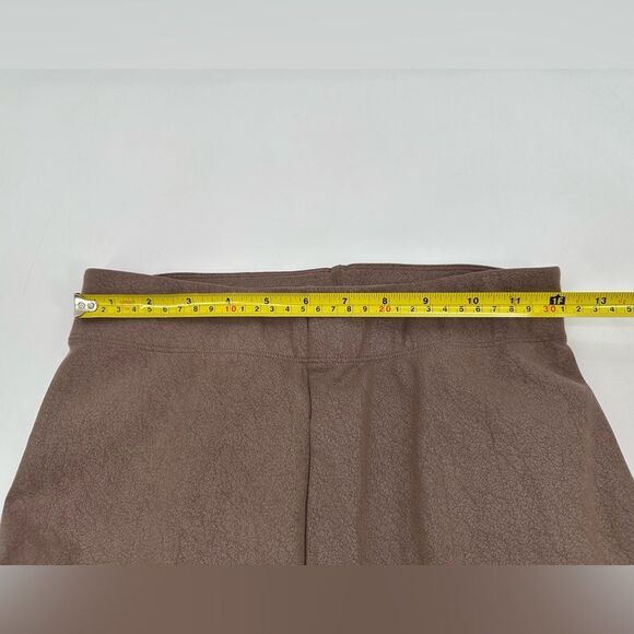 ALO Yoga Faux Leather Airbrush High Waist Legging Hot Coacoa Brown Sz Small - Picture 6 of 7